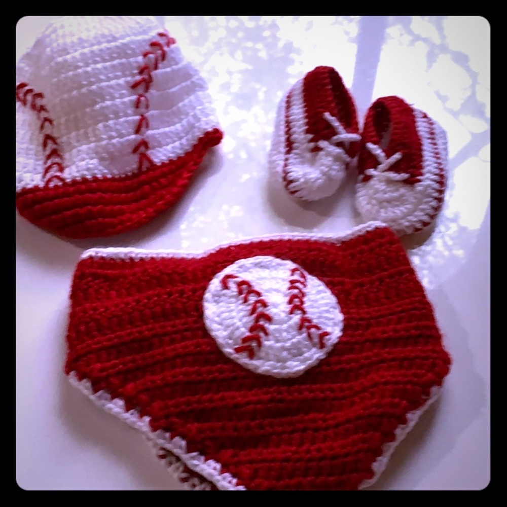 Baseball knit crotchet